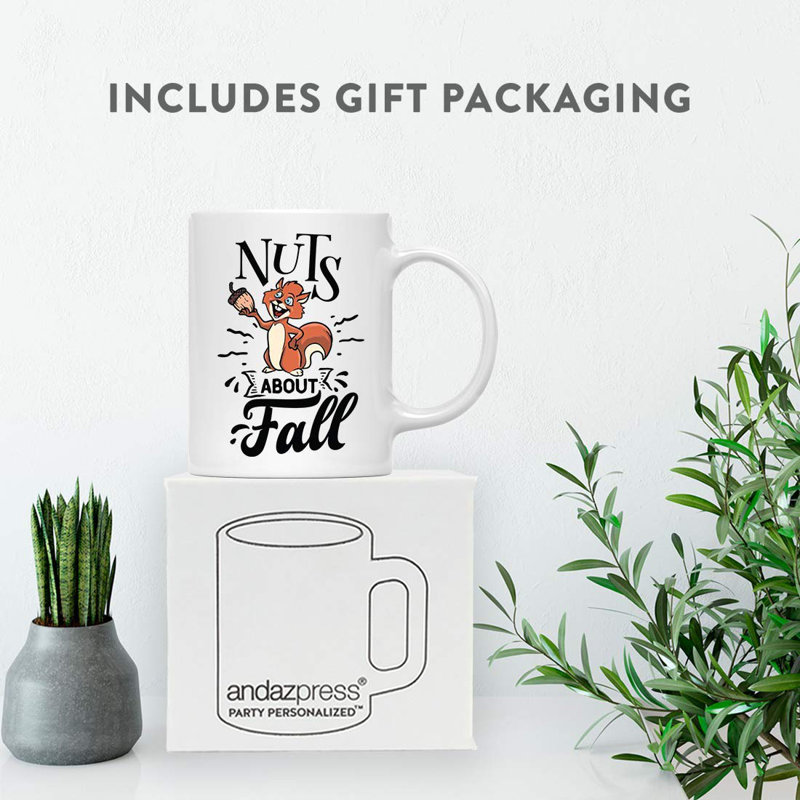 Grande tasse à café en forme de noix écureuil Meagan