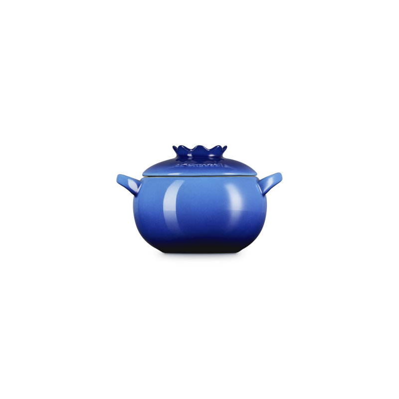 Le Creuset Stoneware Blueberry Mini Cocotte, 16 Oz. - Azure Blue