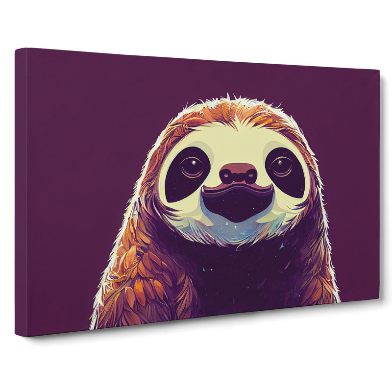 Alluring Sloth - Wrapped Canvas Painting