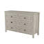 Commode en bois de style rétro avec 6 tiroirs, armoire de rangement pour chambre à coucher-324151224