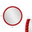 Miroir rond surdimensionné en perles bleu marine brillant-737240235
