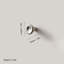 Poignée en laiton massif plaqué nickel plaqué double couche