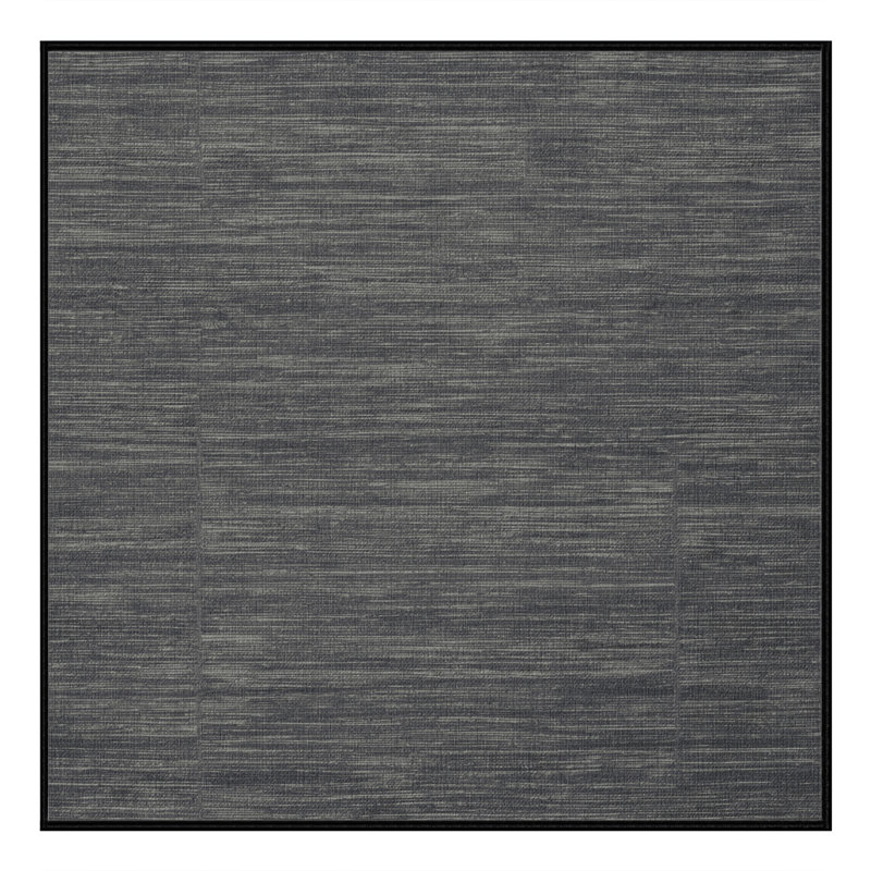 Machine Washable Solid Gray Area Rug, Square 5'