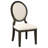 Dark Cocoa 5-piece Round Dining Table Set