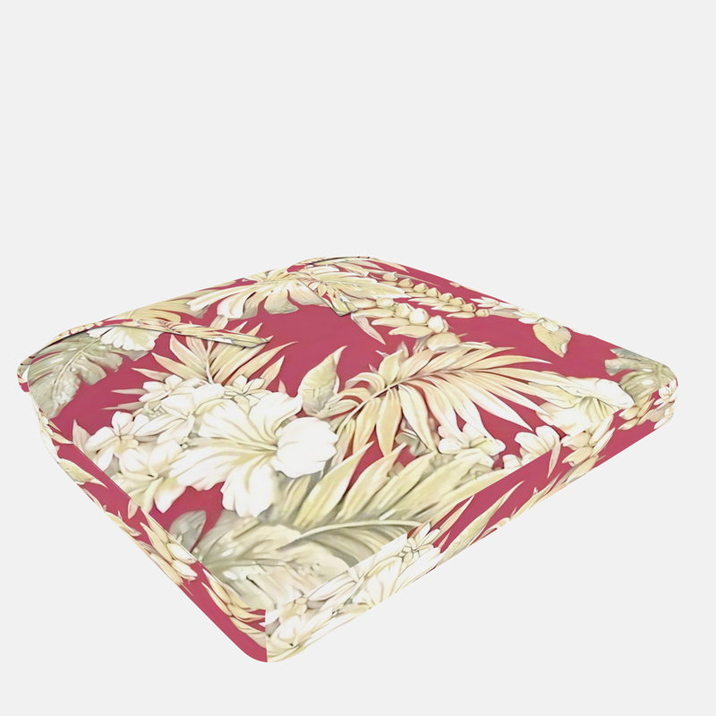 Coussin de chaise de salle à manger intérieur / extérieur, Cramoisi Paradiso