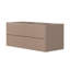   Ensemble de meuble-lavabo mural ovale simple 49 po avec comptoir en marbre de Carrare et ensembles 1,5 po Ensuko-608998029-608998028