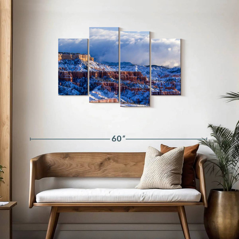 Paysage d'hiver Alvord Bryce Canyon, H 27 po x l 43 po