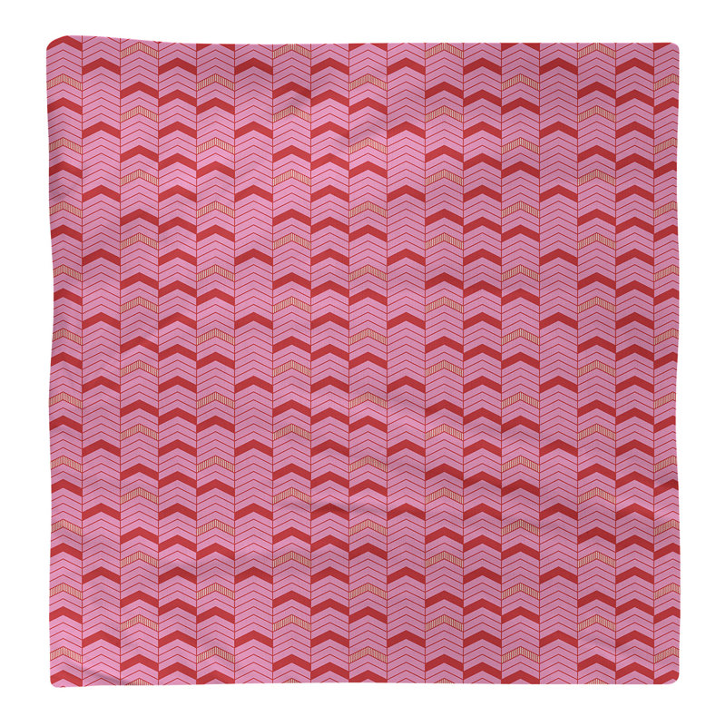 Serviette revêtue de fêtest hol, 10 po x 10 po, Rose / Rouge, Coton