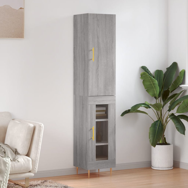 34.5cm Sideboard, Grey Sonoma