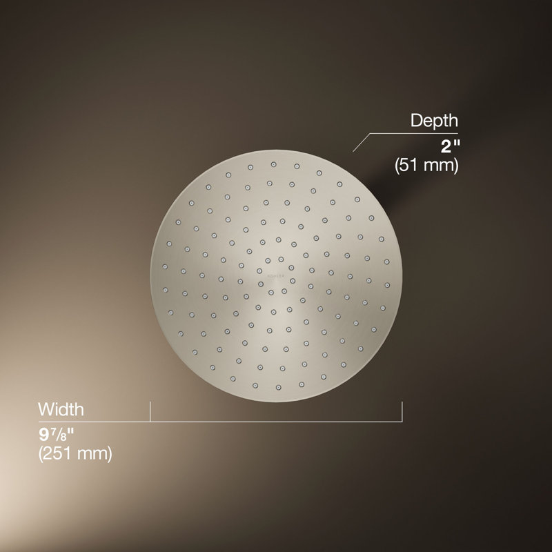 Flood Fixed Shower Head, Vibrant Brushed Nickel