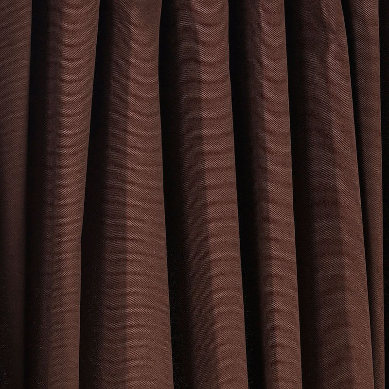 Solid Colour Kitchen Curtain, 45" W x 60" L, Dark Brown