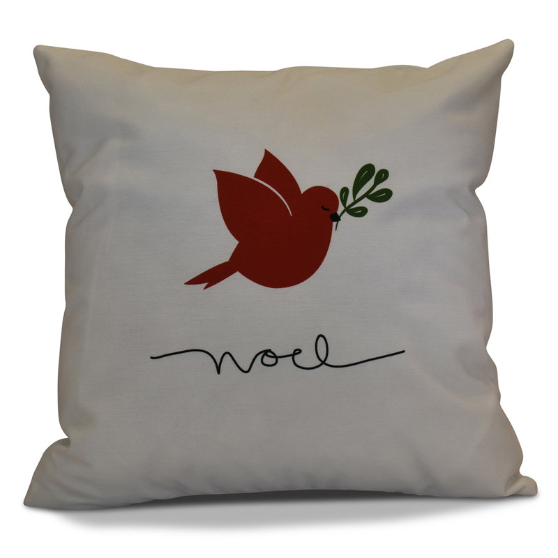 Housse et insert de coussin carré Coastal Christmas, 16 po x 16 po