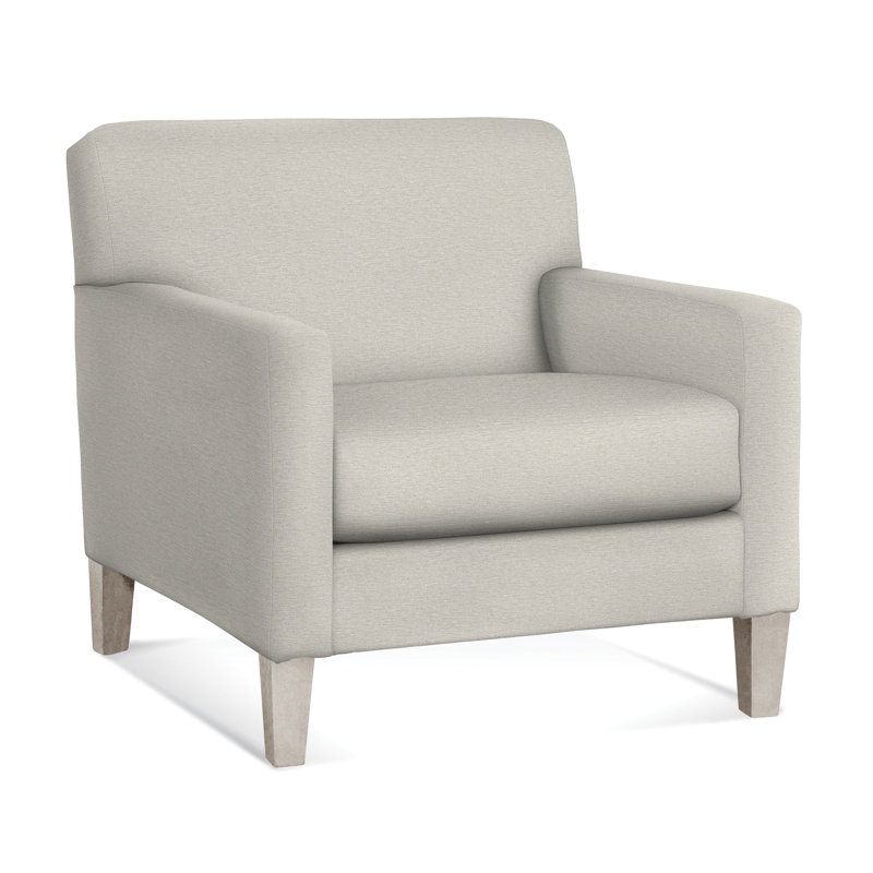 Tampa Armchair, White Performance Fabric; 0851-94, Java