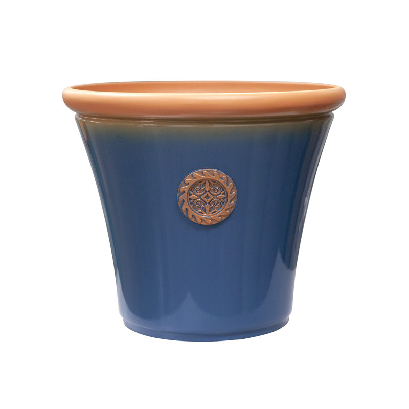 Antonique Handmade Pot Planter, Blue, 11.81cm H x 35cm W x 13.78cm D