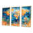 Toile naturelle avec cadre flottant