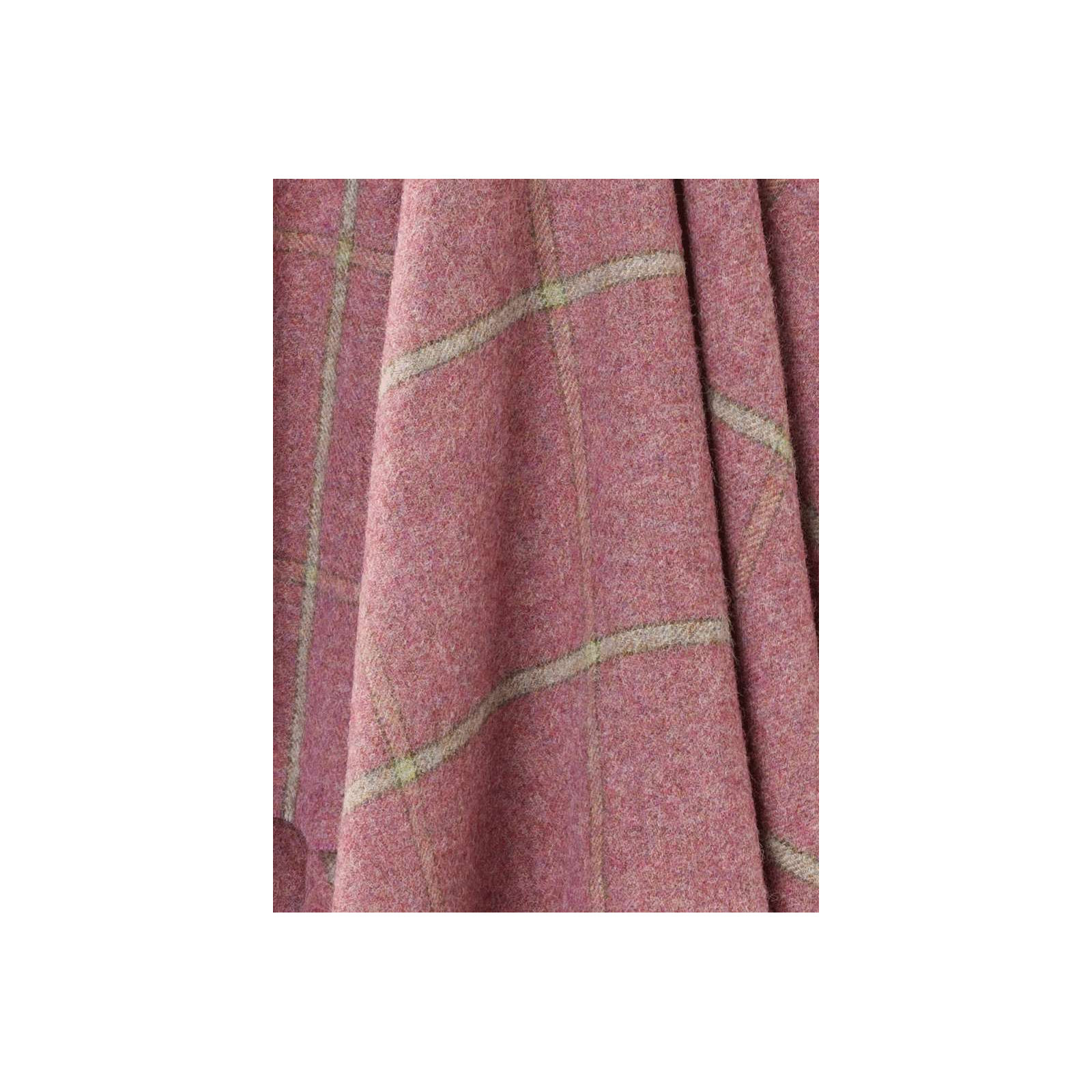 Shetland Wool Throw/Blankets Hand Woven Blanket, Purple Geometric