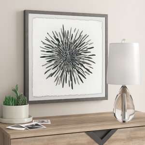 burst of gray - picture frame print