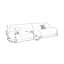 Canapé modulaire moderne en polyester blanc crème-320912026