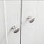 2-Door White Pantry Cabinet With Adjustable Shelves For Storage Space Kitchen Shelf, 2 Doors, Dining Room