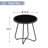 All-Weather Outdoor Round Side Table, Tempered Glass Top Patio End Table With Adjustable Feet, Small Coffee Table For Garden, Pool, Balcony
