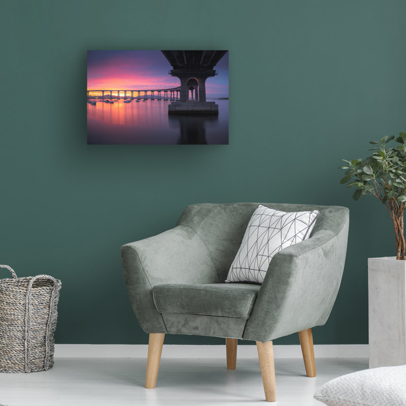 «Coronado Bridge 3» par Moises Levy, impression sur toile tendue, H 12 po x l 19 po