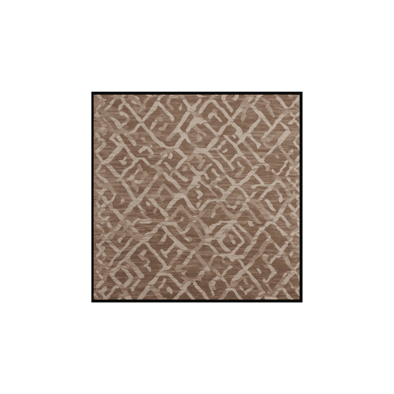 Tapis brun lavable à la machine GSIX03570, Carré 7 pi