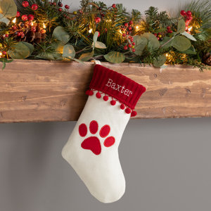 Small Knit Paw Stocking