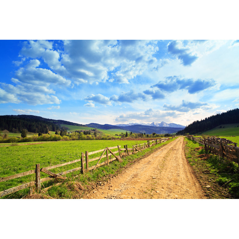 Country Landscape by Konradlew - No Frame Art Prints on Canvas, 30cm H x 46cm W