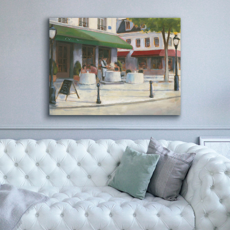 «Parisian lunch» par Wellington Studio, art mural sur toile, H 40 po x l 54 po x P 1,5 po