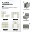 Canapé modulaire rembourré en U Tremee-122847028