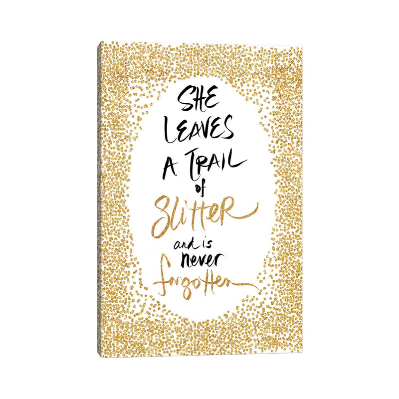 Trail Of Glitter by Sd Graphics Studio - Print on Canvas, Wrapped Canvas, 20.32 cm H x 30.48 cm W