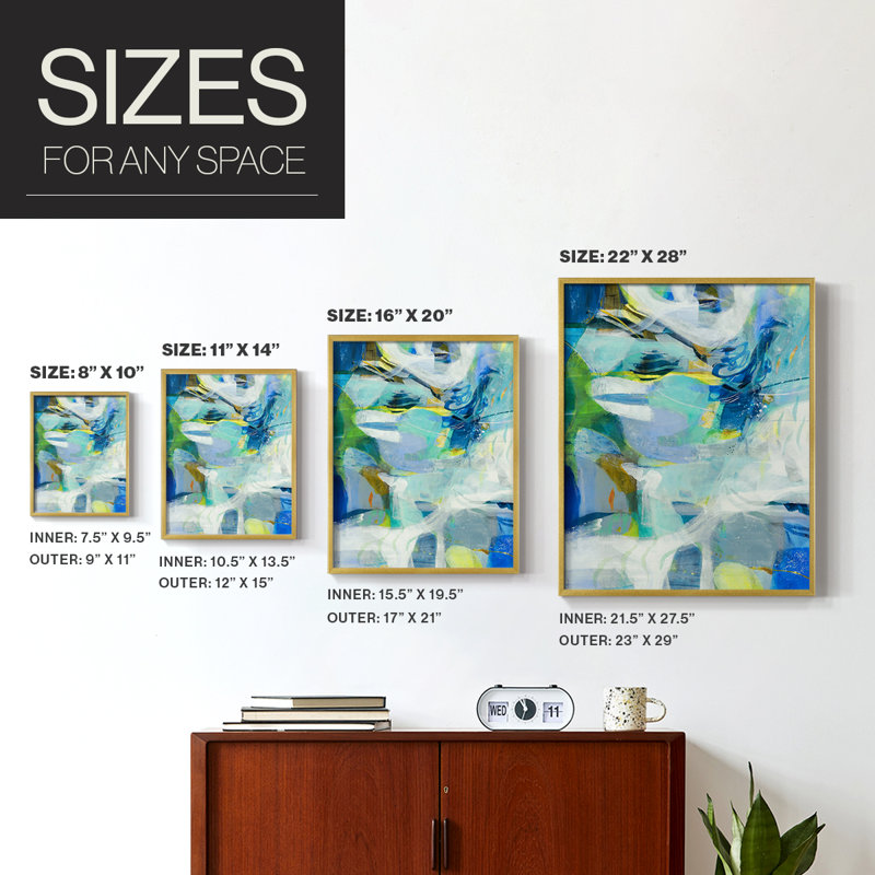 Low Tide Framed Print - Solid Wood, 10" H x 8" W