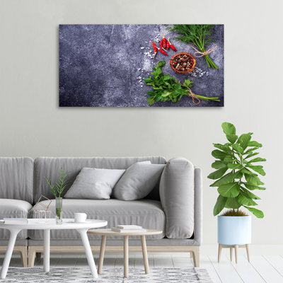 Herbs And Spices - Wrapped Canvas Print
