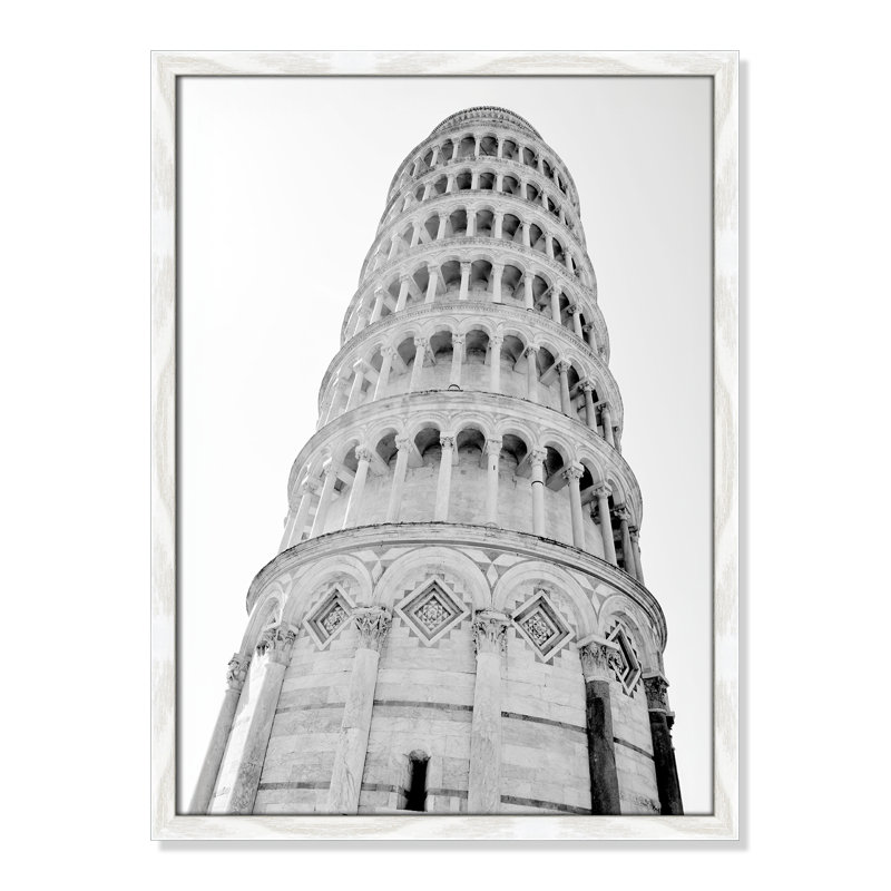 Iconic City Collection "Pisa" par Natalie Carpentieri, Cadre photo blanc, Non, H 23 po x l 17 po x P 0,75 po