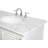 Hansford 36 " W Freestanding Standard Free Standing 1 Single Vanity Bathroom Vanity With Marble Top-776193739