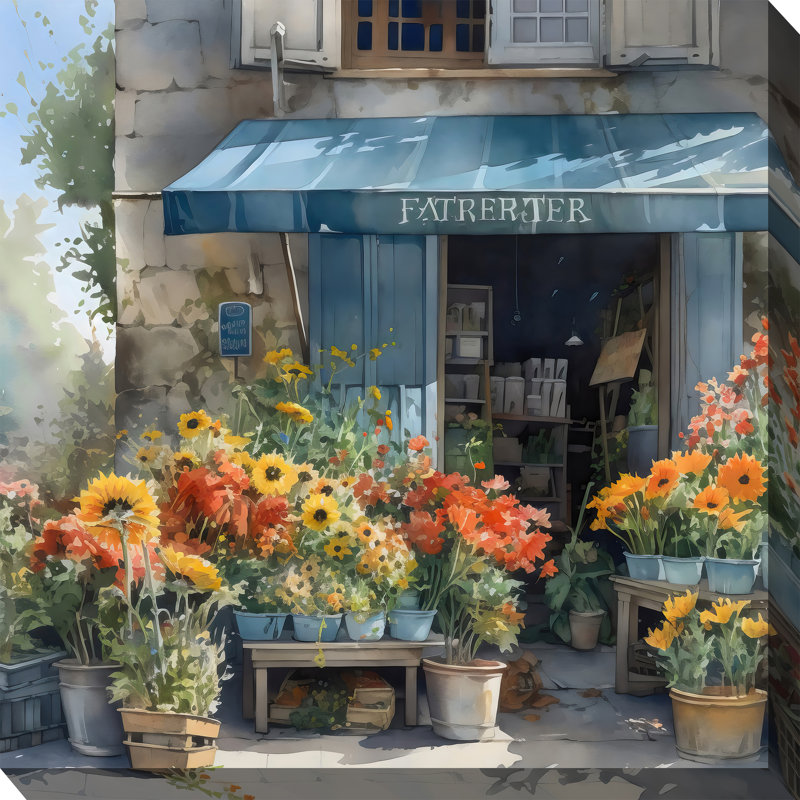 Art sur toile Village Village