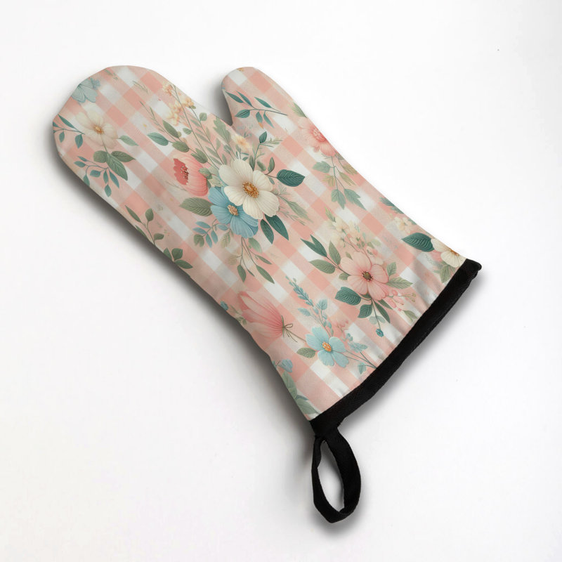 Gingham Fun Oven Mitt Cotton Twill