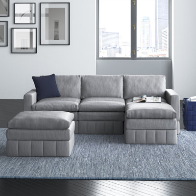 Andzelika Upholstered L-Shaped Sectional Reversible