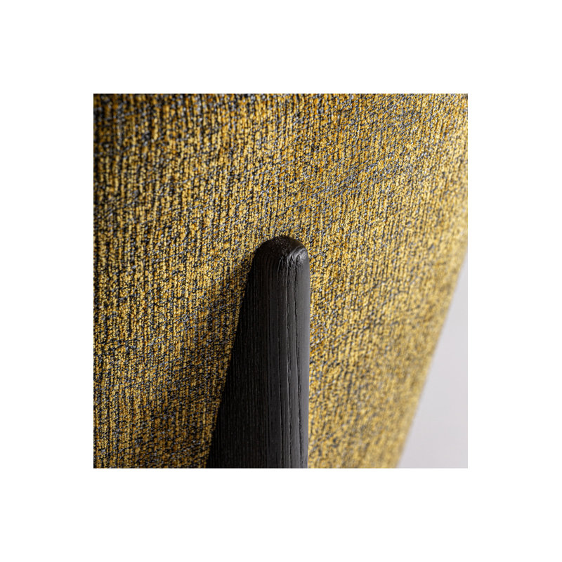 Nara Dining Chair, Yellow, Black