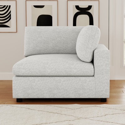 Fauteuil sans accoudoirs en chenille l 38,6 po Odai 