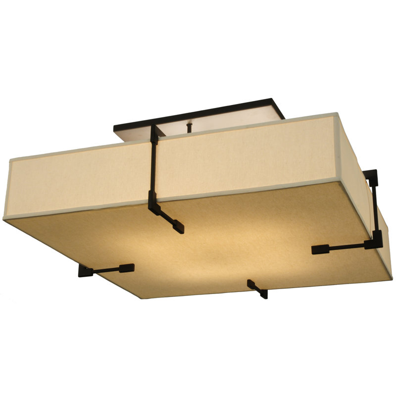 Plafonnier encastré carré / rectangulaire à 8 lumières de 36 po Quadrato