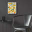  «Mangoes» par Elizabeth Caldwell, art mural en verre acrylique, 12 po x 16 po