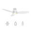 48'' Smart Ceiling Fan with Remote Control and Light Kit Included.-991761513