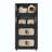 Folding Storage Cabinet ,4 Tiers,Collapsible Storage Bins With Magnetic Door, Plastic Storage Cabinet With Wheels-1429040183