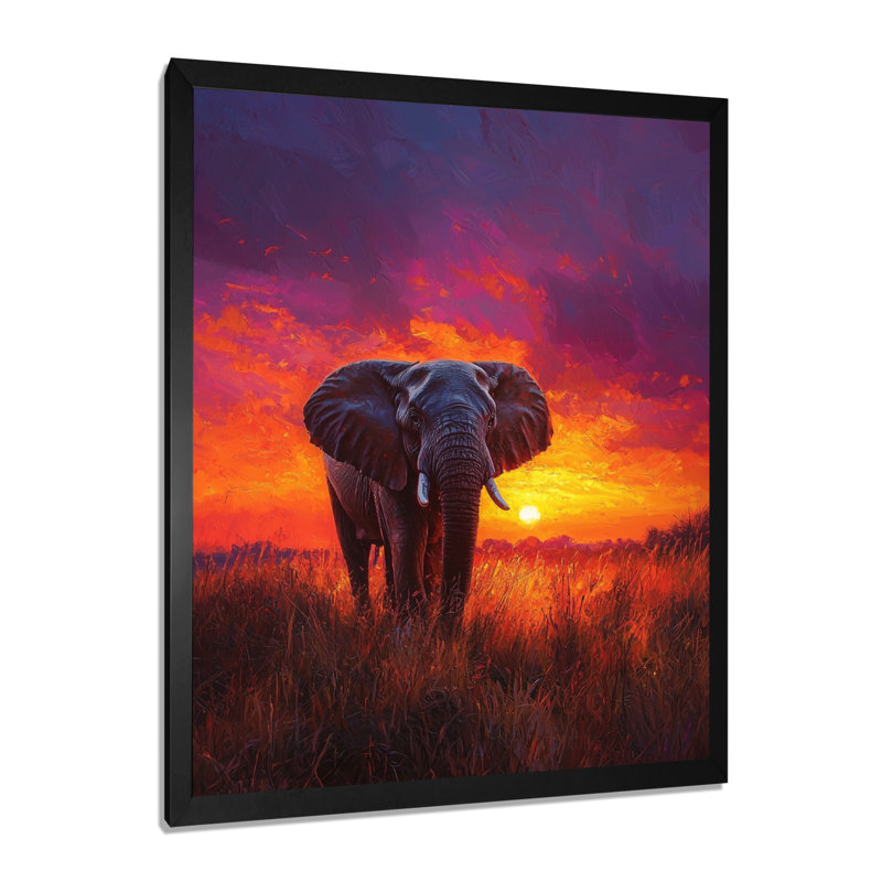 Hartzler - animaux, art mural sur toile, H 40 po x l 30 po, Reproduction encadrée d'une seule photo, Noir, noir, noir, noir