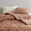 Ensemble d'édredon matelassé 3 pièces Kyla Brown-101517320-101517321