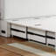 Grand lit escamotable avec station de charge et tiroirs, blanc-821341921