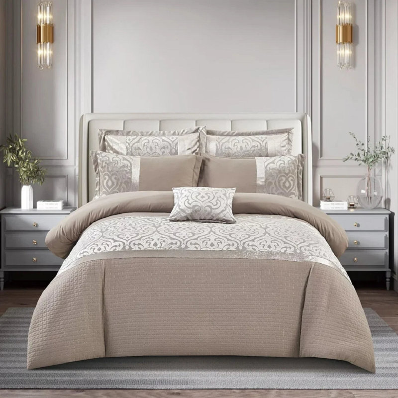 Duvet Cover Infinity, King, Cream