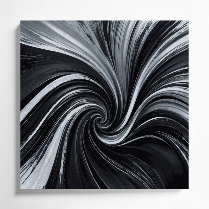 Art mural sur toile Lyrical Abstraction 48, H 12 po x l 12 po
