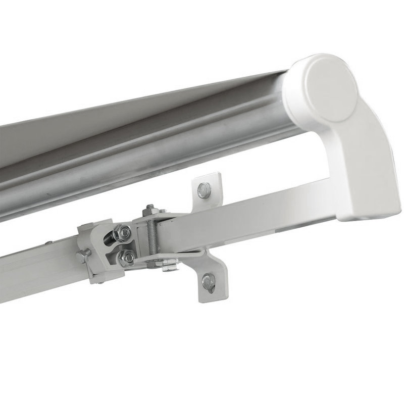 Latitude Run 300cm D Nylon Cover Retractable Door / Window Awning, 17cm H x 110cm W x 300cm D, Grey